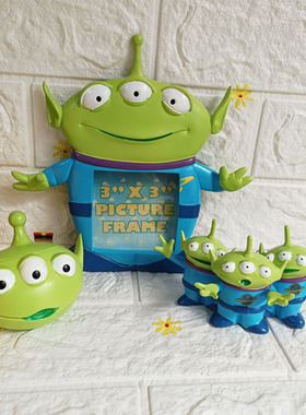 三眼仔手机支架摆件首饰收纳盒相框相架相片照片框装饰家居摆件