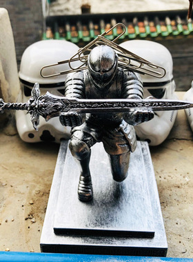 执行官士兵骑士笔座笔筒办公文具