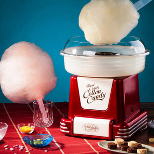 美国Nostalgia梦复古棉花糖机可用硬糖冰糖家用软糖棉花糖机礼品