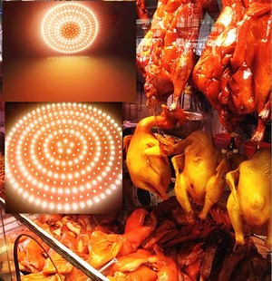 卤菜专用灯 LED熟食灯 卤味灯 猪肉灯 烧腊灯 生鲜灯海鲜灯黄暖红