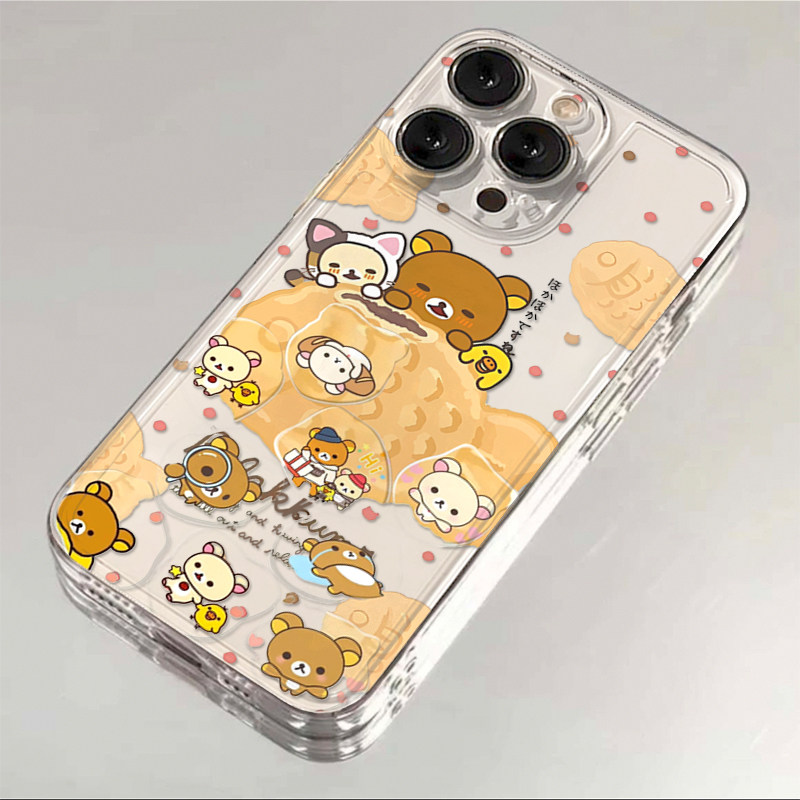 轻松熊鲷鱼烧适用iPhone17promax/16proamx/15promax防摔17pro/16pro/15pro手机壳华为P70vivo小米oppo保护套