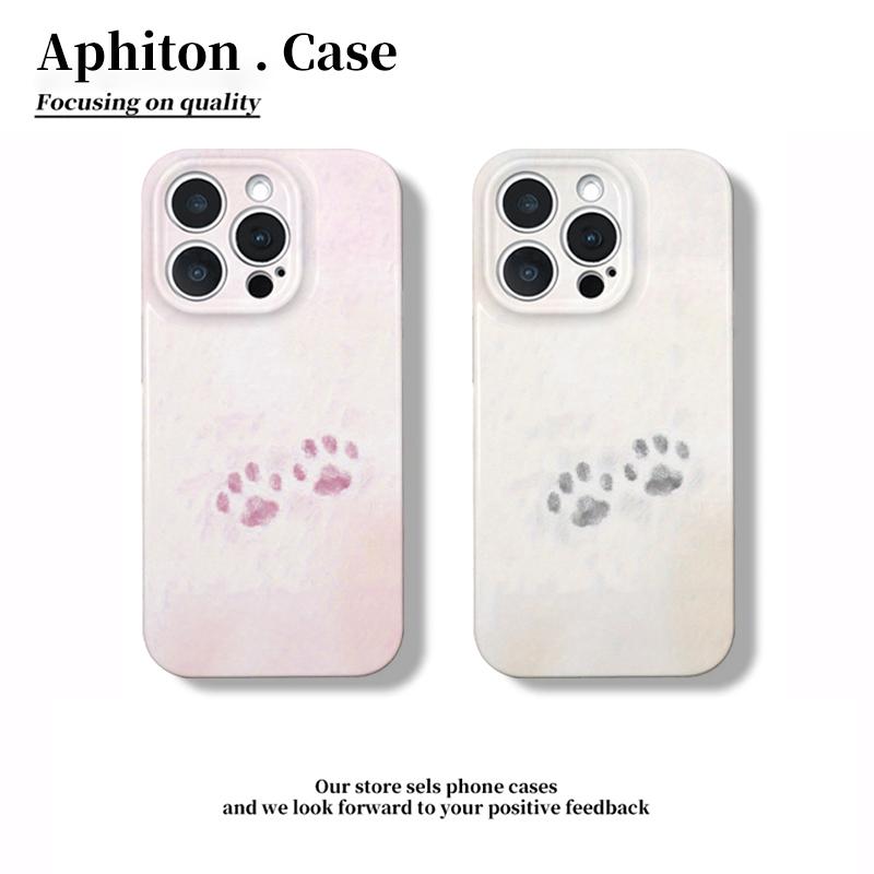 简约猫爪适用苹果16/17promax菲林硬壳适用iPhone15pro/14/13/12/华为P90/vivo/oppo/小米17pro情侣手机壳air图片