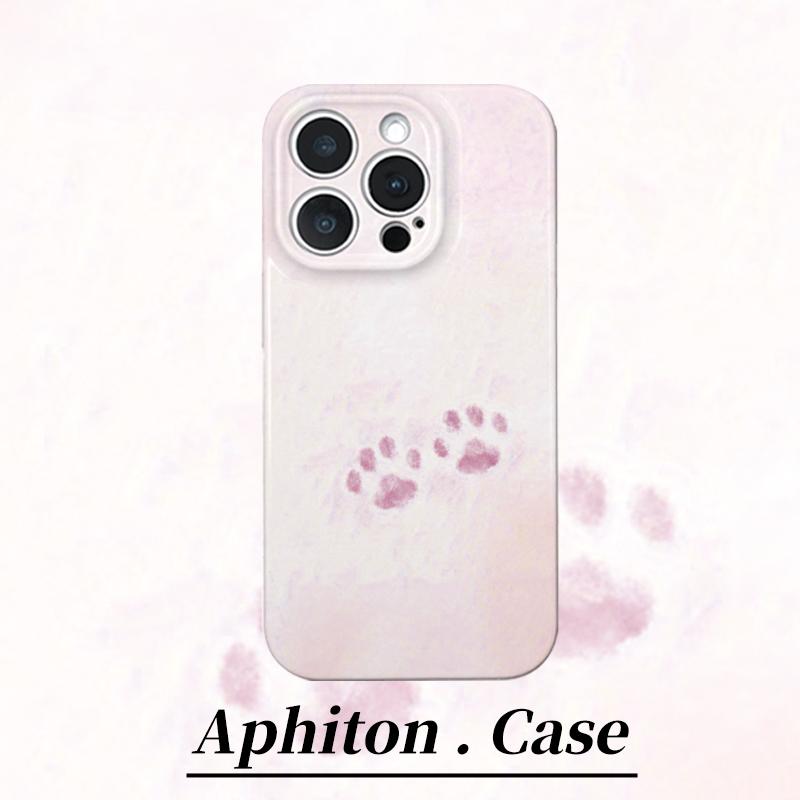 粉嫩猫爪适用苹果16/17promax菲林硬壳适用iPhone15pro/14/13/12/华为P90/vivo/oppo/小米17pro情侣手机壳air图片