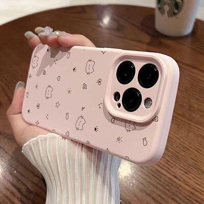 音乐小猫适用iPhone17promax/16promax/15promax精孔硅胶17pro/16pro/15pro防摔手机壳苹果14promax/13保护套