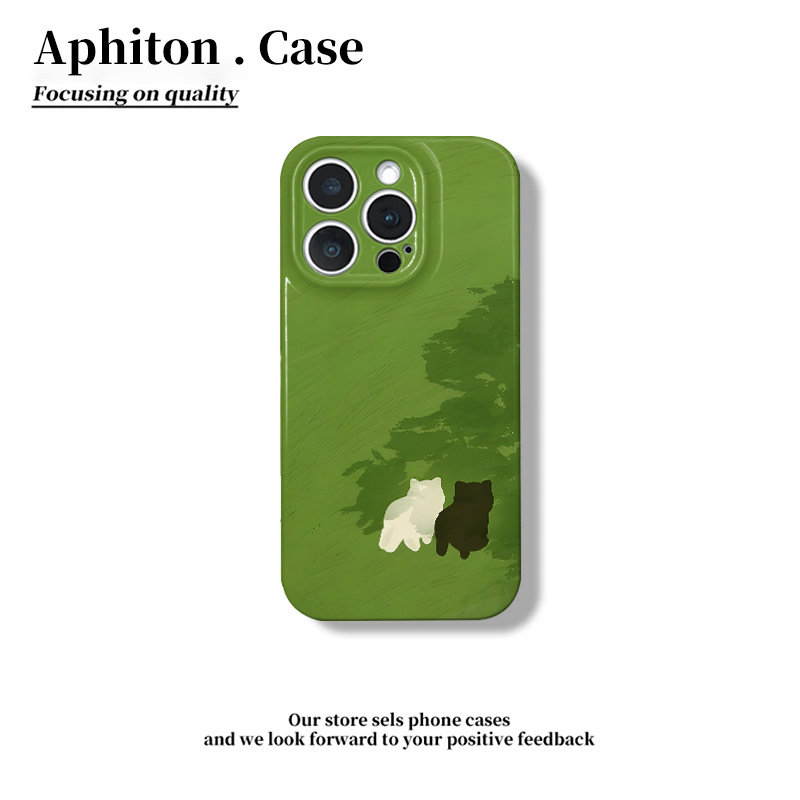 树荫猫咪适用iPhone16pro苹果17promax菲林手机壳16plus个性创意AIR情侣款13pro华为P70vivo小米15oppo防摔套