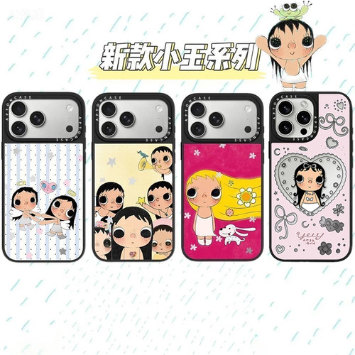 可爱小玉合集镜面手机壳适用苹果17promax新款iPhone16/15/14pro个性创意16/15/14plus小众14/13/12/11女款套