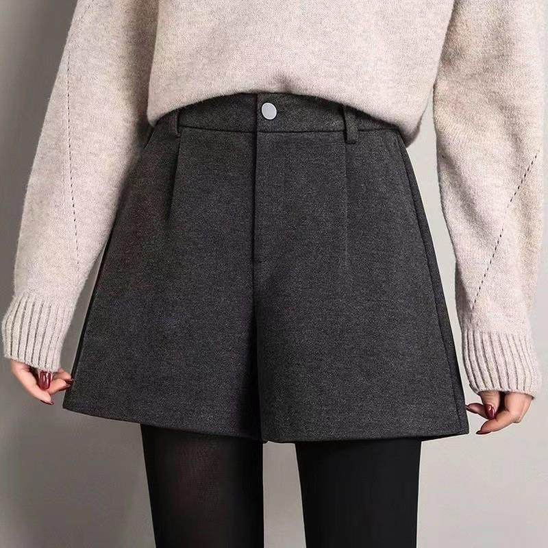 灰色短裤女秋冬外穿百搭2025新款高腰a字版冬季大码西装休闲裤子,女装/女士精品,西装裤/正装裤,淘宝优惠券,粉丝福利购,淘宝优惠卷