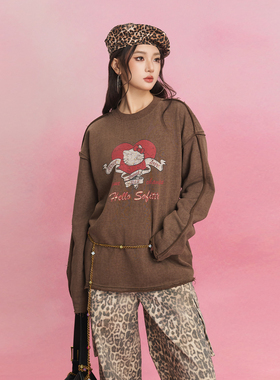 【戚砚笛 张籽沐 林子烨同款】SOFITTE 做旧趣味印花涂鸦卫男女