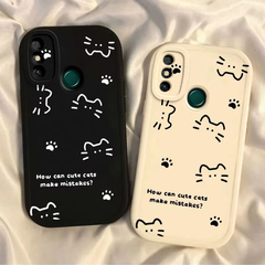 适用华为畅享20E手机壳MLD一AL10保护套MLDAL00新款硅胶软壳畅想2OE享畅亨E20专用可爱全包防摔男女线条猫咪