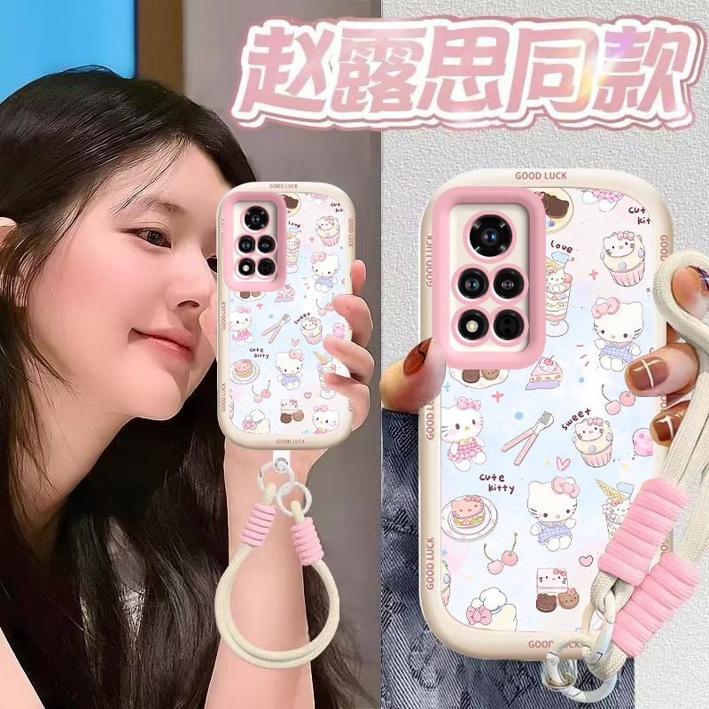 适用荣耀V40轻奢版手机壳ALA一AN70保护套ALAAN华为新款40V可爱硅胶全包防摔青春限量版可爱曲屏男女甜点kt猫