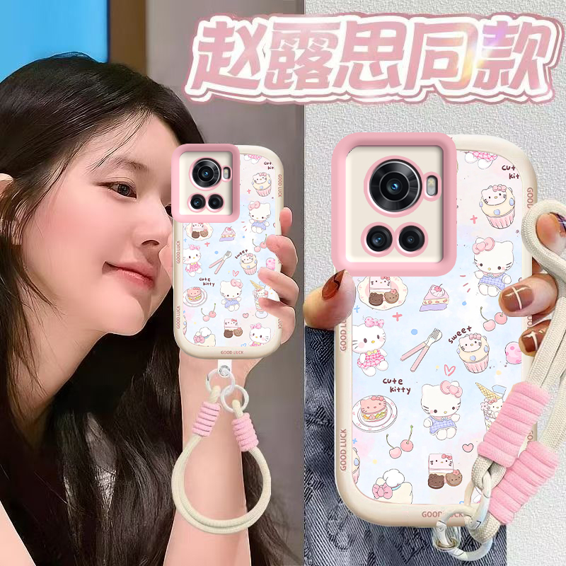 适用一加Ace手机壳1加Aec保护套PGKM10新款OPPOPGKM10十OPPO1+Ace1液态硅胶软壳全包防摔高级感男女甜点kt猫