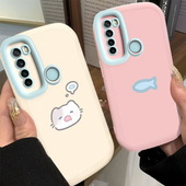 适用红米Note8手机壳小米RedmiNote8pro保护套Redmi新款 可爱N0te软硅胶Not全包防摔Noto闹特八n8男女小猫小鱼