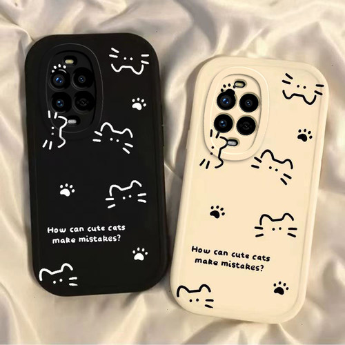 适用华为Nova15手机壳Nove15Pro新款Ultra保护套navo液态硅胶novo镜头全包防摔note男女u软壳外壳后线条猫咪