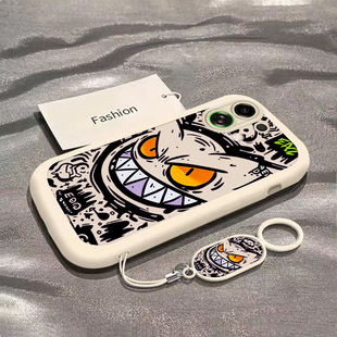 适用OPPOK13Turbo手机壳K13TurboPro保护套OPPO5G新款Pro镜头全包防摔0pp0液态硅胶opk男女opopk外壳龇牙耿鬼