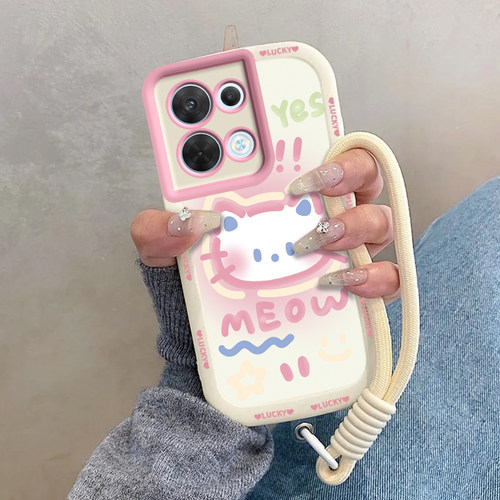 适用OPPOReno8手机壳OPPO新款Reno85G套OPPOReon高级感8pro5G硅胶Rone全包OPP0PP0PPO防摔Ren08男女害羞kt猫