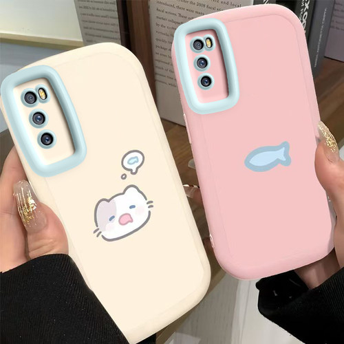 适用华为畅享Z手机壳DVC一ANOO保护Davinci套AN00畅想Z5G新款DVCAN硅胶可爱全包防摔荣耀畅亨DAV男女小猫小鱼