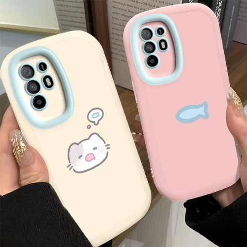 适用OPPOA95手机壳OPPO新款A95 5G套OPA/OPPA可爱A955G软硅胶OPP0PP0PPO全包PPOA/OPOA防摔OPOPA男女小猫小鱼