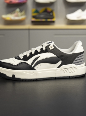 正品李宁COMMON 80s板鞋2024秋季新品男子软弹经典休闲鞋AGCU087