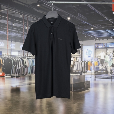 李宁短袖POLO衫吸湿排汗透气