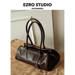 一作 植鞣牛皮高级小众真皮法棍包单肩腋下女包小众设计 EZRO
