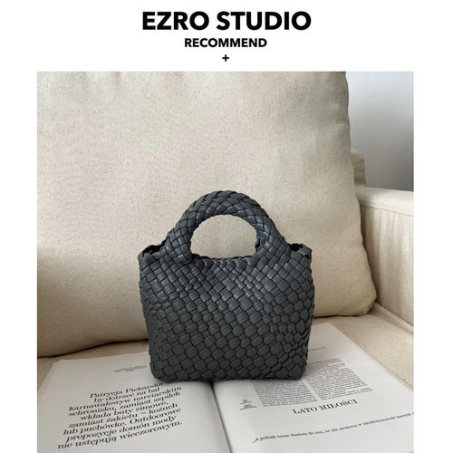 EZRO手工编织手提斜挎精致托特包