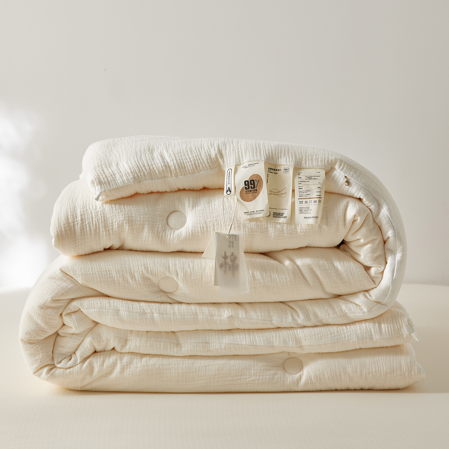 A类大豆被全棉双层纱夏凉春秋被