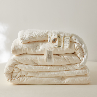 A类99%大豆被芯用料充足全棉双层纱保暖子母夏凉被春秋被冬被加厚