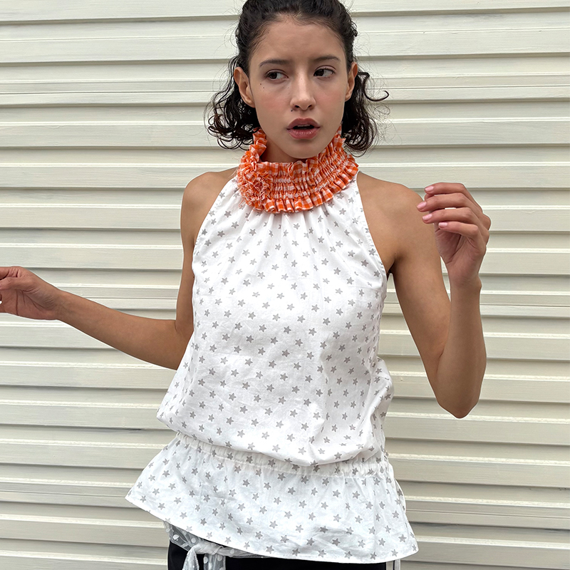 无袖上衣星星无袖背心