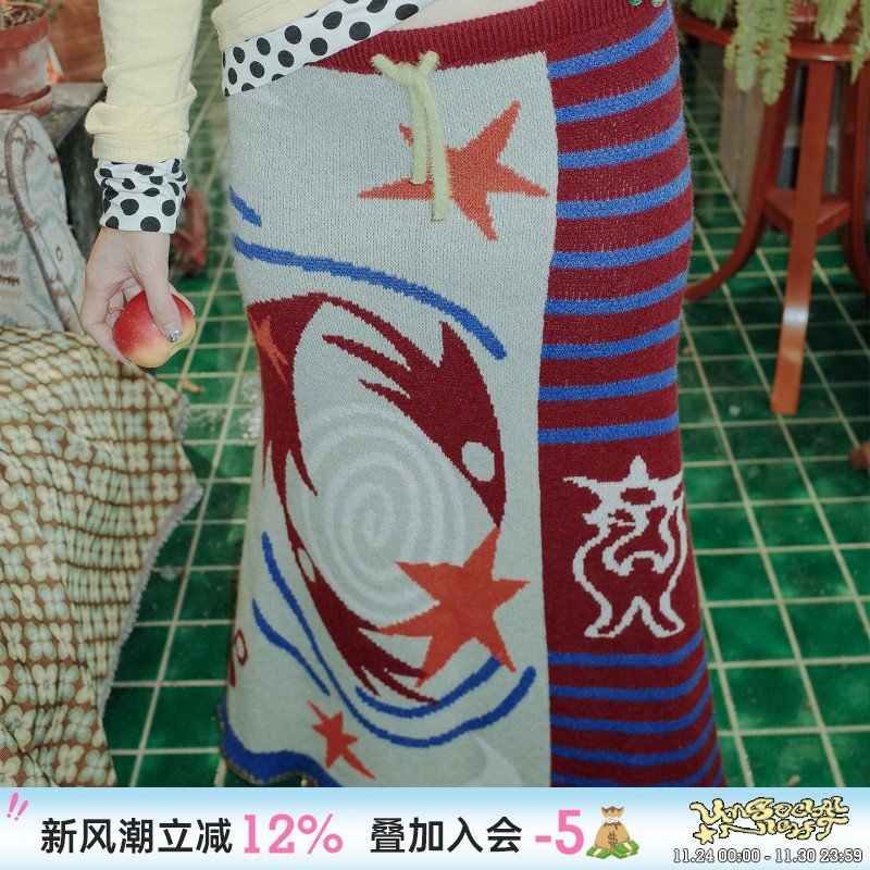 UnocialNight原创针织半裙