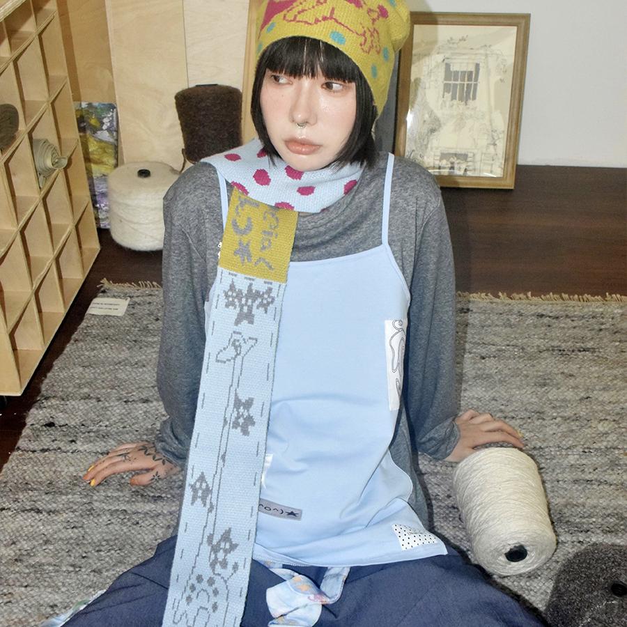 针织围巾帽子可爱卡通