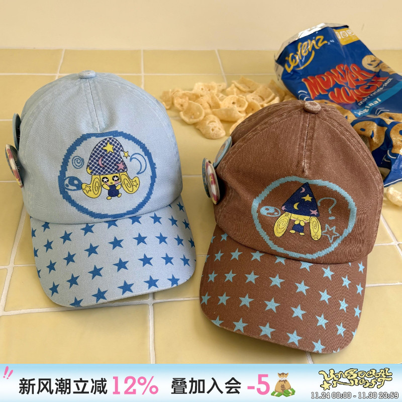 UnsocialNight原创插画印花帽子