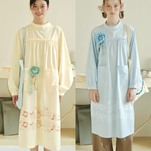 UnsocialNight原创印花连衣裙