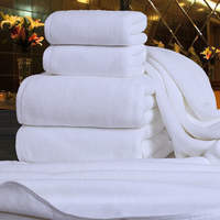 Wholesale five-star hotel bath towels, pure cotton white towels for hotels, water-absorbent, non-shedding, thick for both men and women, quick-drying for beauty salons thumbnail 2