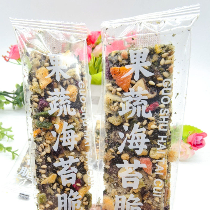 果蔬海苔脆即食蔬菜酥脆芝麻夹心