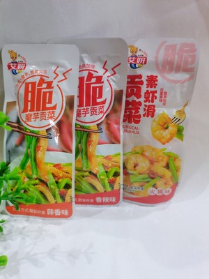 艾妍魔芋贡菜香辣蒜香酸辣网红好吃下饭拌饭咸菜贡菜即食小吃零食