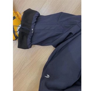 藏青色防水加绒冲锋裤男款秋冬季美式伞兵工装裤子户外登山滑雪裤