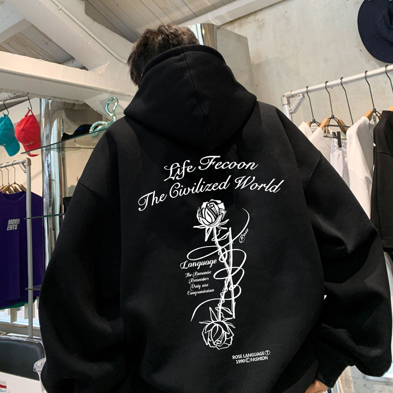 重磅卫衣美式复古宽松百搭潮