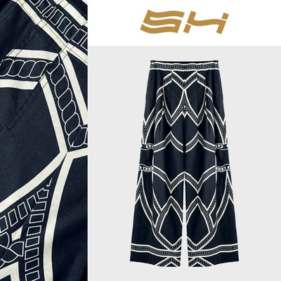 SH设计感小众轻奢休闲裤女装新款百搭个性裤子