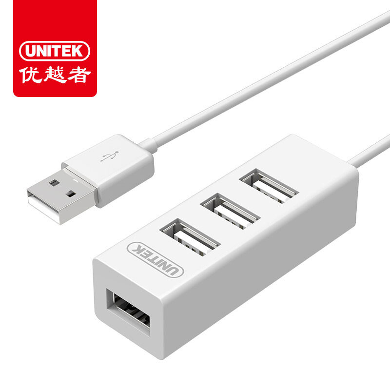优越者(UNITEK)Y-2140 USB分线器一拖四4口集线器HUB转换器 0.8米