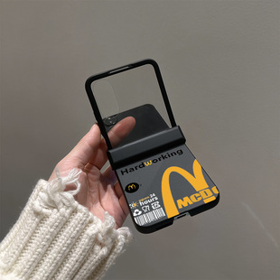 黑字M记新款 7大视窗 适用华为purax折叠小米mixflip2手机壳摩托罗拉Razr60防摔荣耀MagicV壳膜一体全包三星Z5