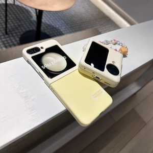 新款撞色适用华为puraX折叠小米mixflip手机壳三星Z4/5/6防摔努比亚flip2全包荣耀MagicVflip手链OPPOFindN3