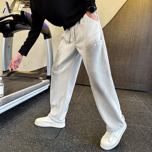 冬季卫裤男士针织水洗休闲直筒裤 C207-70009-P75控105，男装休闲裤，电商C207