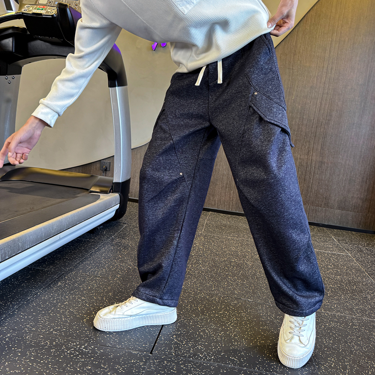 冬季新款男士工装卫裤针织休闲直筒裤C207-1162-P68控98，男装休闲裤，电商C207