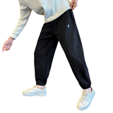 男士加绒卫裤针织休闲裤束脚裤C207-70019-P68控98，男装休闲裤，电商C207