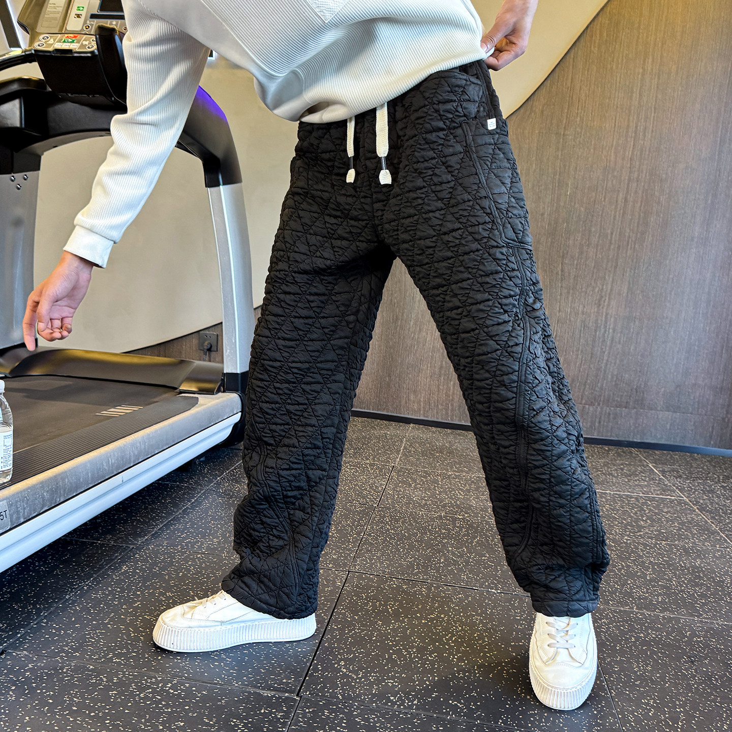 冬季新款棉裤男士休闲直筒裤弯刀裤C207-66017-P68控98，男装棉裤，电商C207