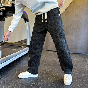 冬季新款棉裤男士休闲直筒裤弯刀裤 C207-66017-P68控98，男装棉裤，电商C207