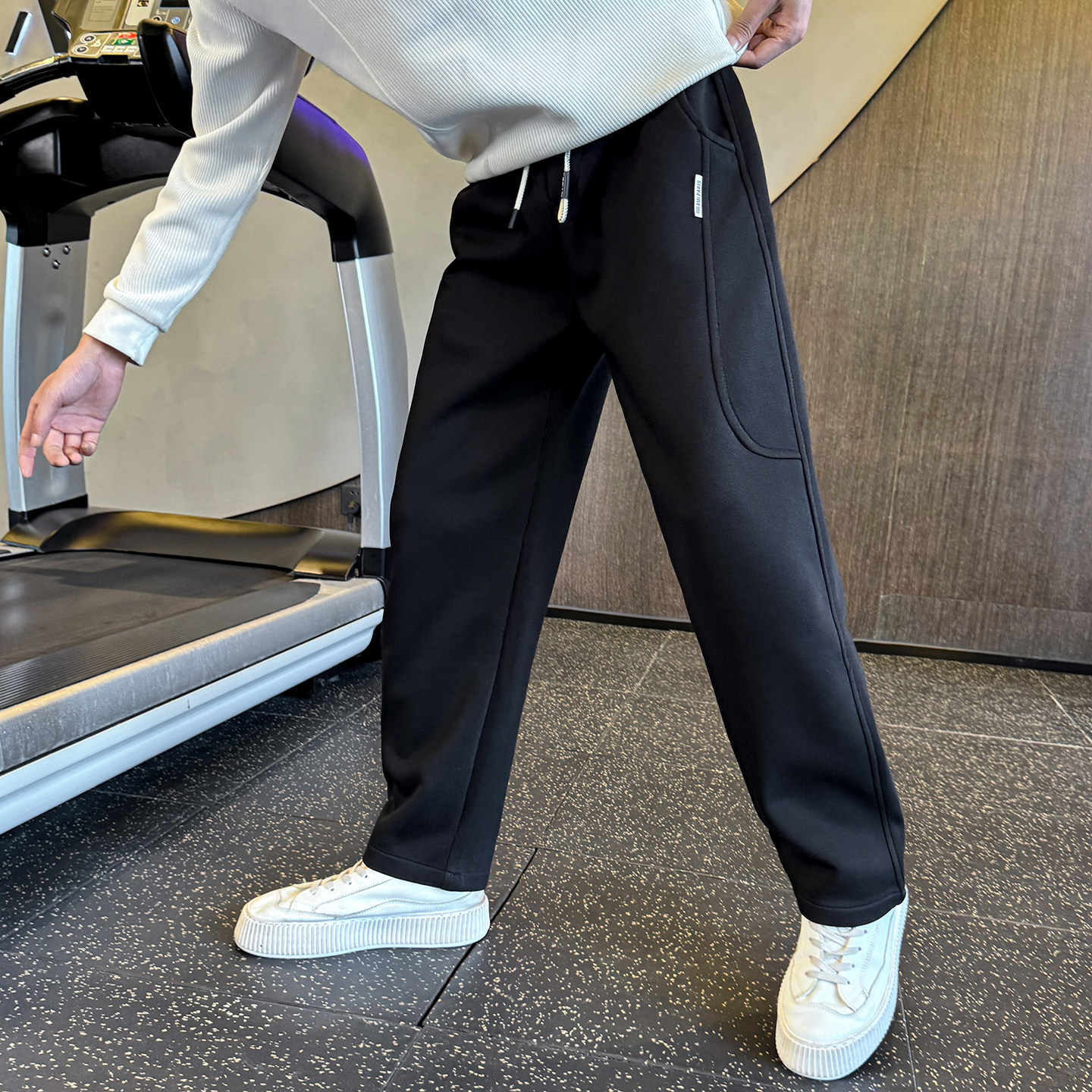 男士秋冬季卫裤休闲针织修身直筒裤C207-S06-P65控95，男装休闲裤，电商C207