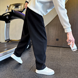 冬季加绒卫裤针织休闲男士直筒裤C207-K101-P65控95加绒P72，男装休闲裤，电商C207