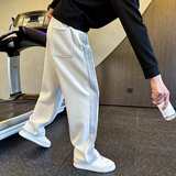 冬季加绒水洗卫裤男士休闲裤直筒裤C207-1156-P75控105，男装休闲裤，电商C207