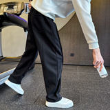 冬季新款男士卫裤针织休闲弯刀直筒裤C207-1118-P65控95，男装休闲裤，电商C207